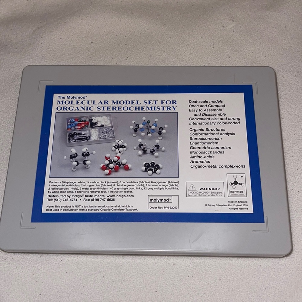 Molecular Model Set for Organic Stereochemistry